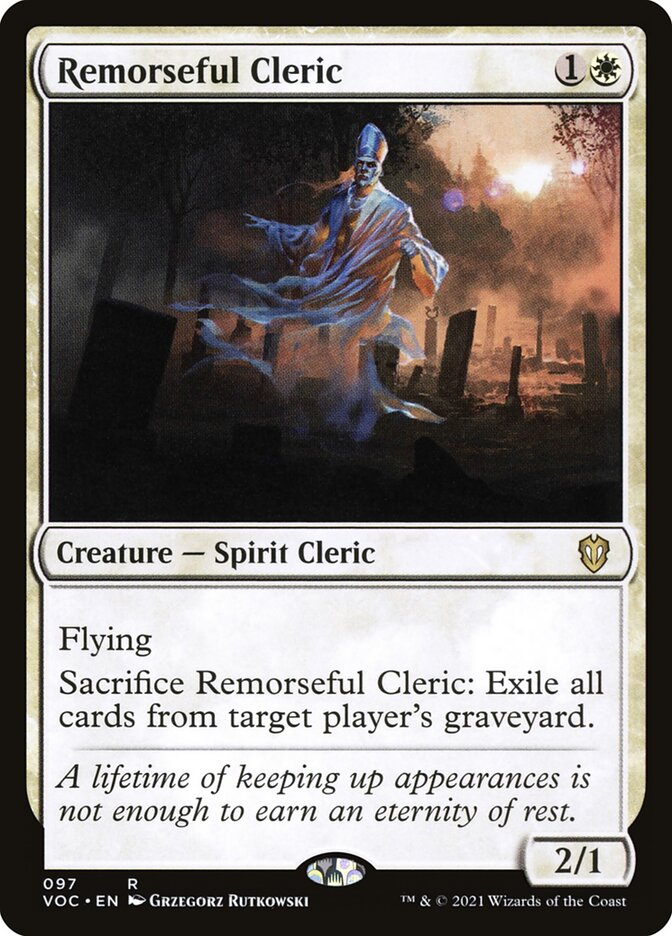 Remorseful Cleric card front