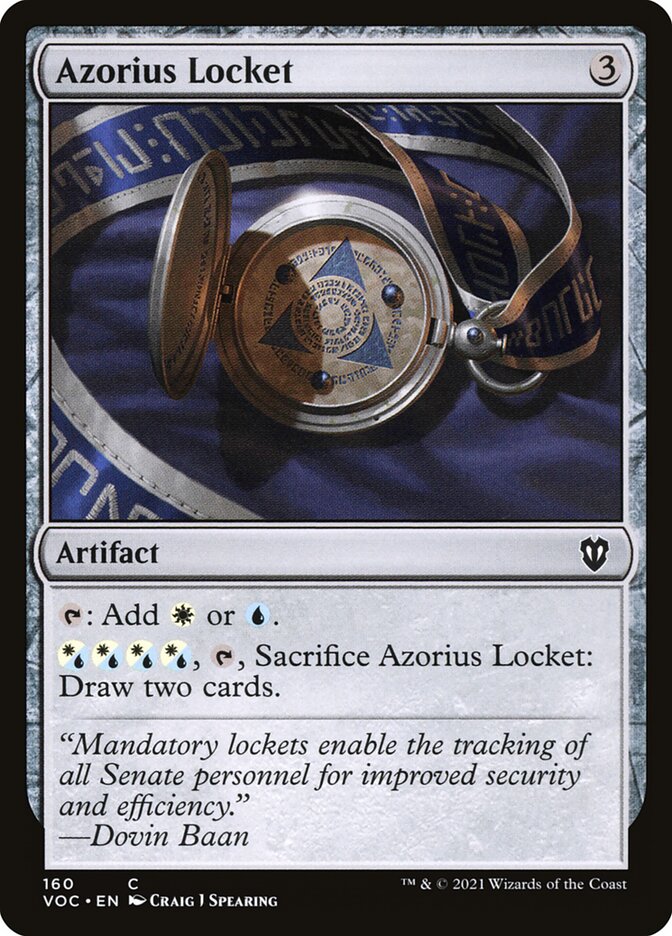 Azorius Locket card front