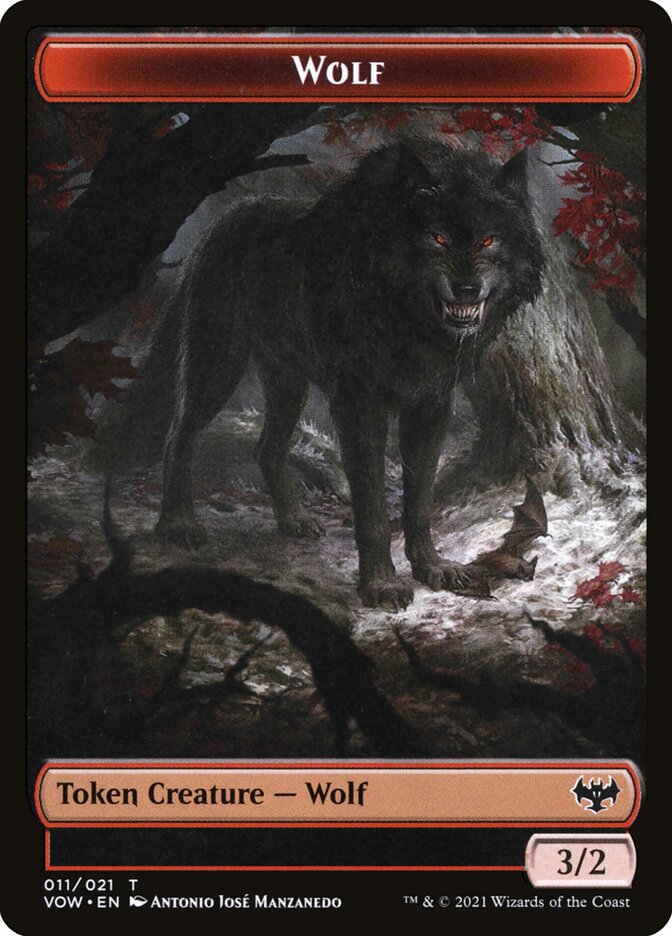 Wolf card front