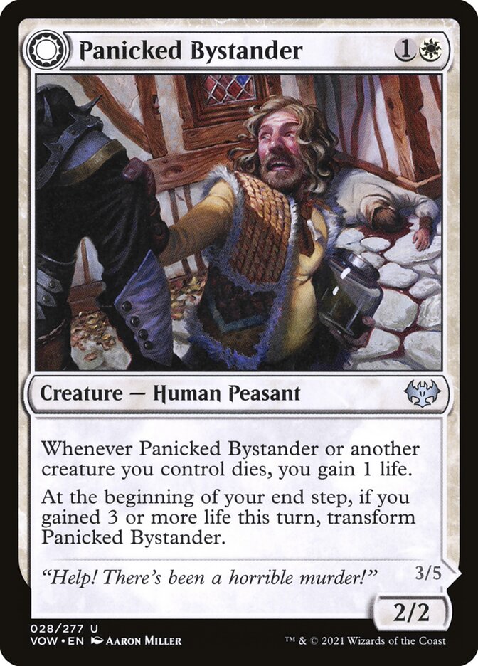 Panicked Bystander card front