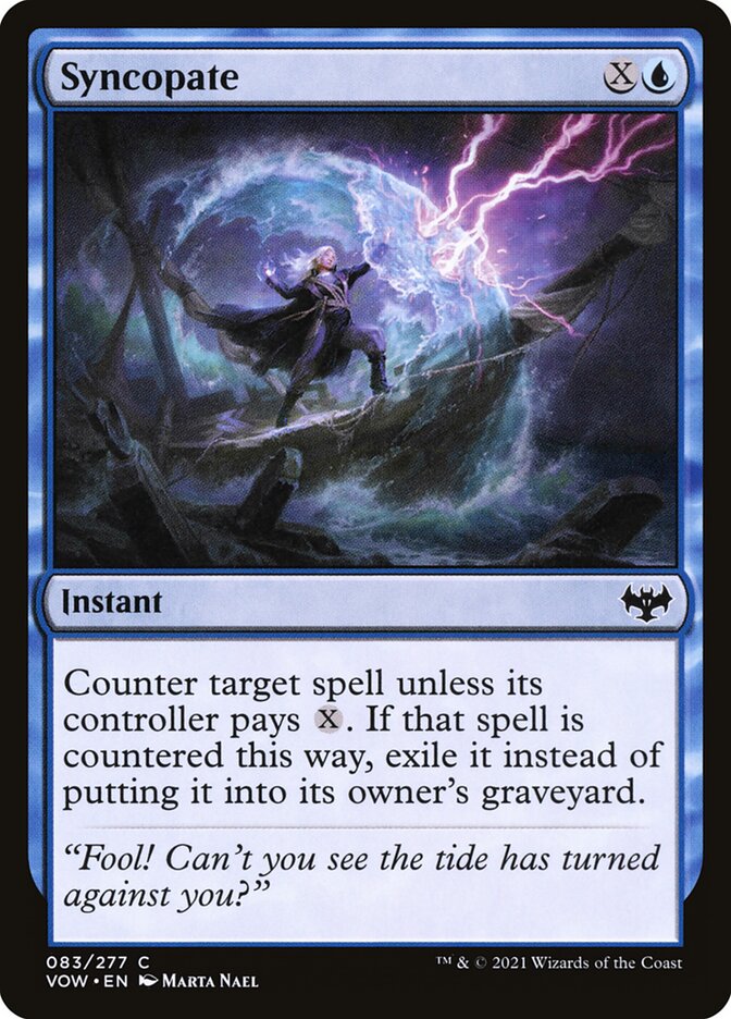 Syncopate card front