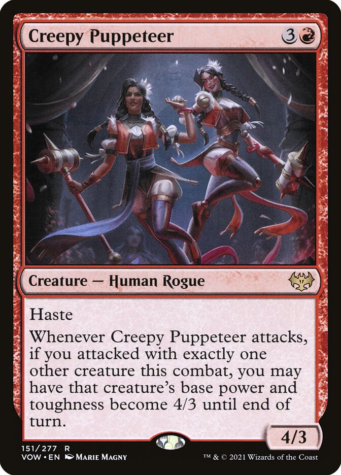 Creepy Puppeteer card front
