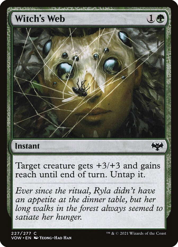 Witch's Web card front