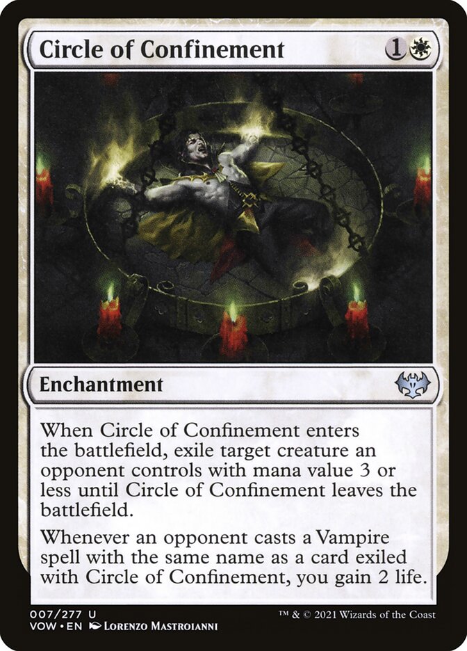 Circle of Confinement card front