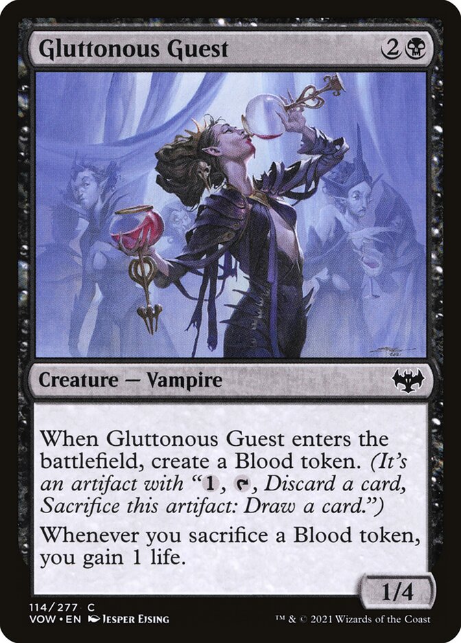 Gluttonous Guest card front