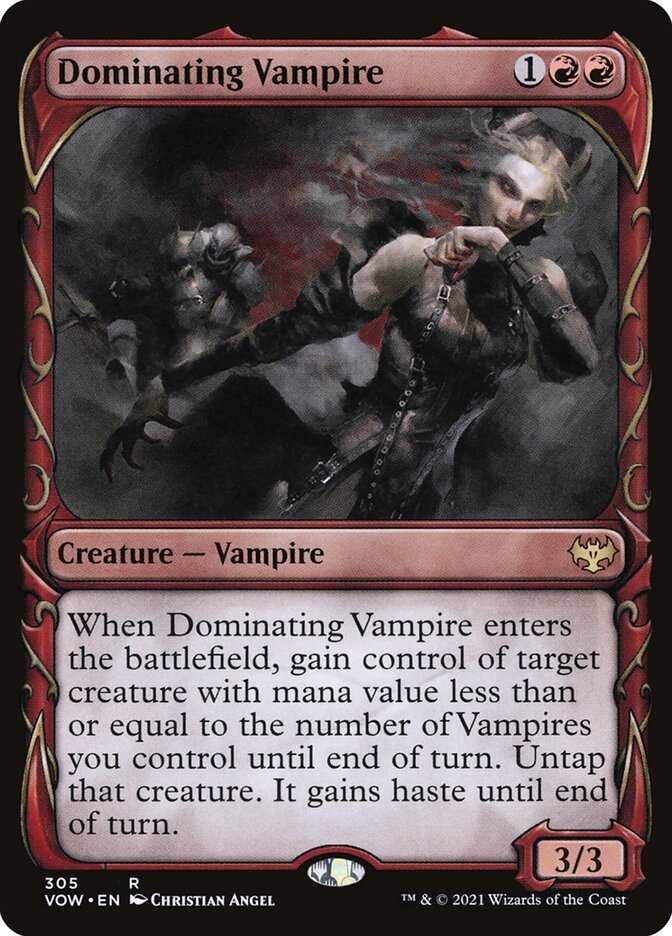 Dominating Vampire card front