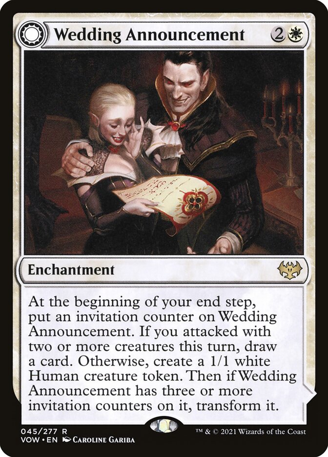Wedding Announcement card front