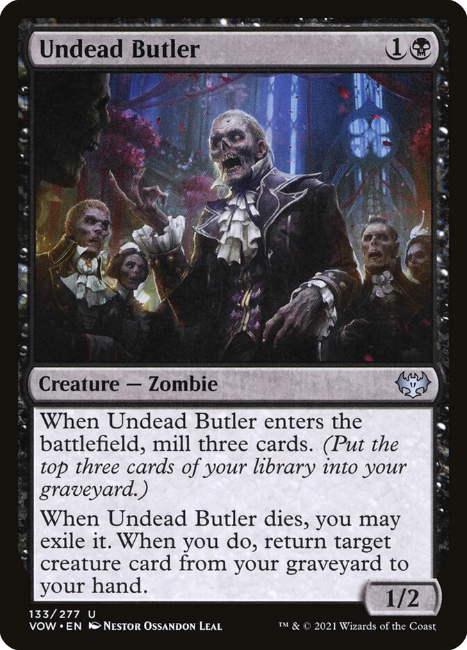 Undead Butler card front