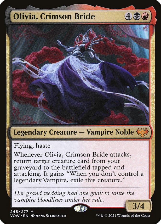 Olivia, Crimson Bride card front