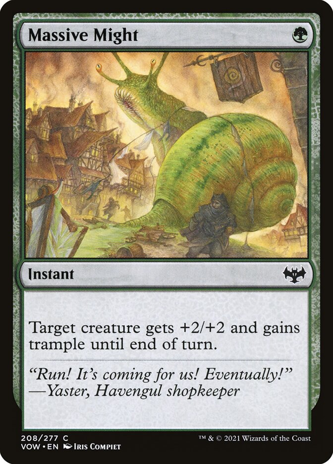 Massive Might card front