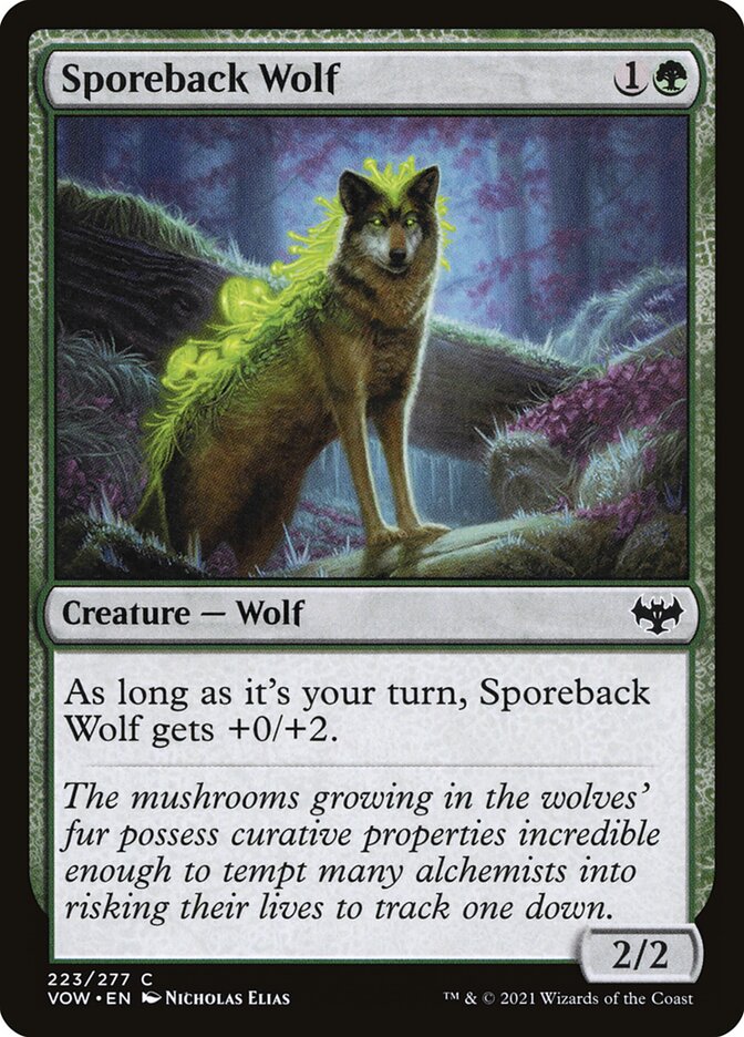 Sporeback Wolf card front