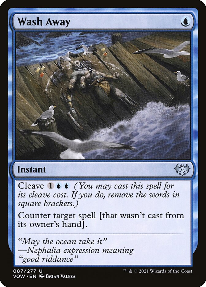 Wash Away card front