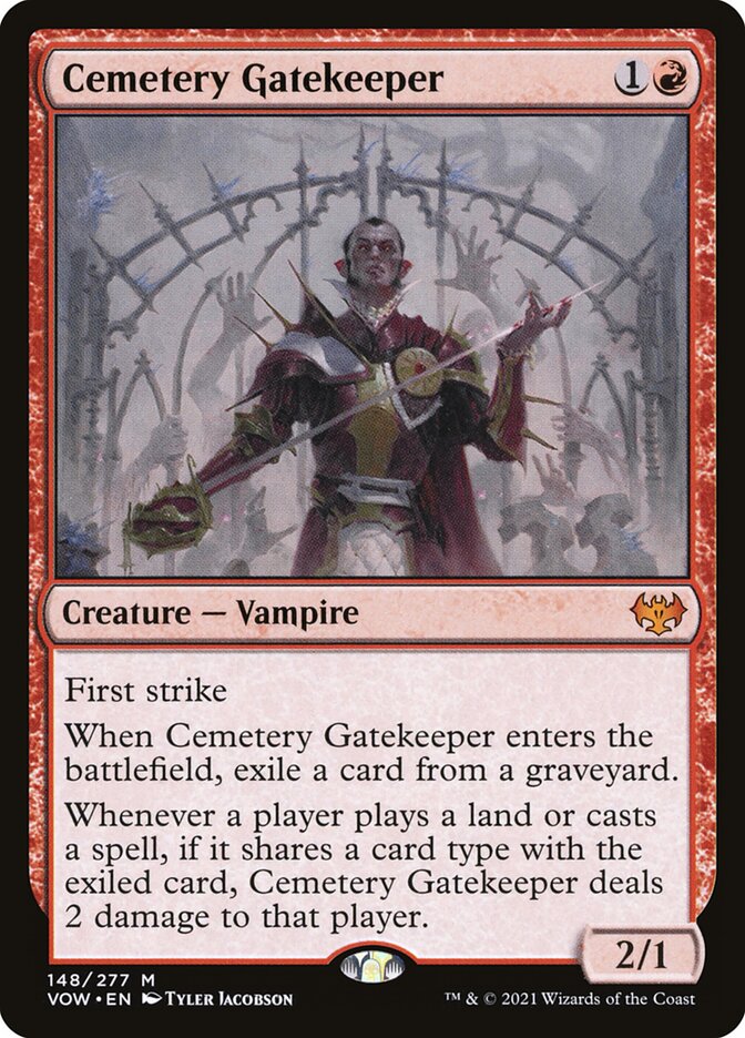Cemetery Gatekeeper card front