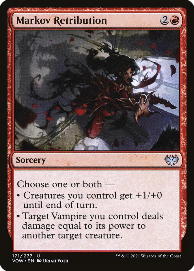 Markov Retribution card front