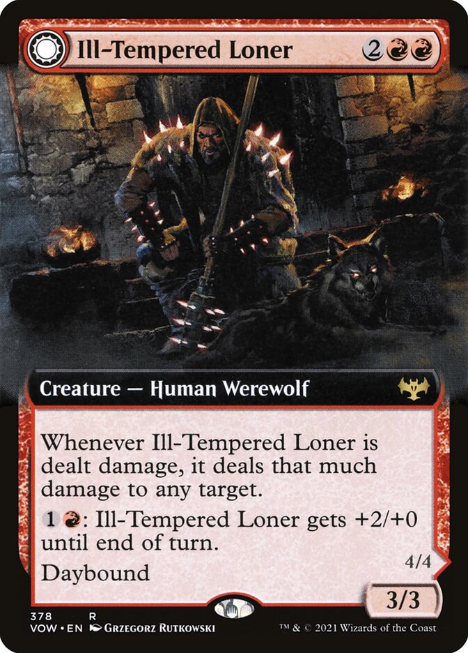 Ill-Tempered Loner card front