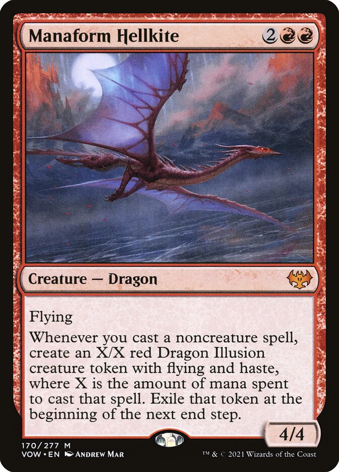 Manaform Hellkite card front