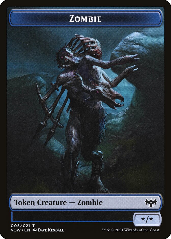 Zombie card front