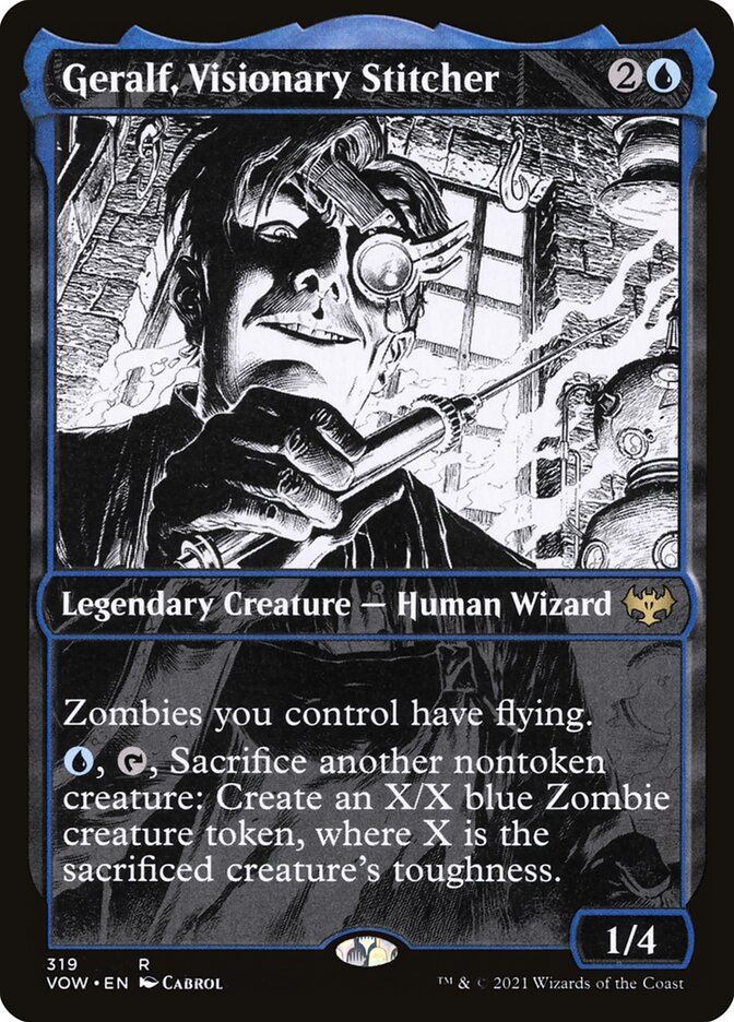 Geralf, Visionary Stitcher card front
