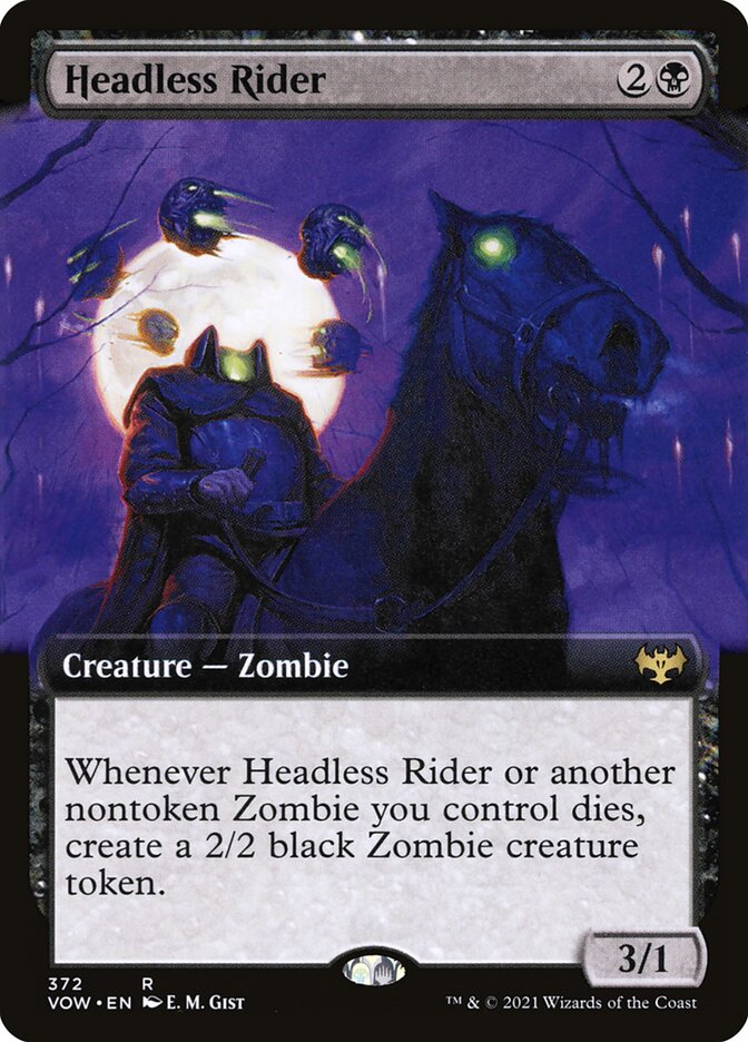 Headless Rider card front