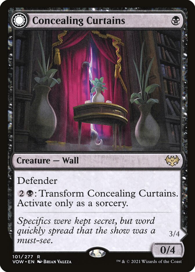 Concealing Curtains card front