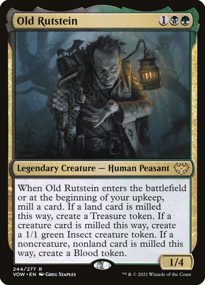 Old Rutstein card front