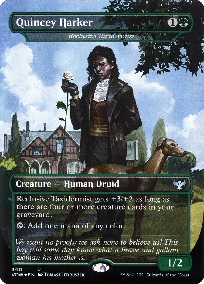 Reclusive Taxidermist card front