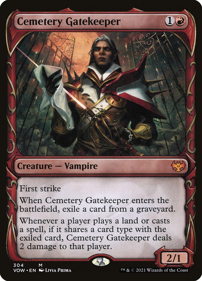 Cemetery Gatekeeper card front