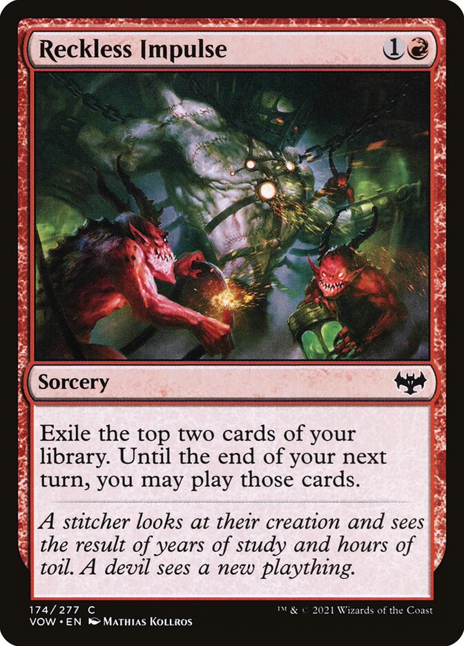 Reckless Impulse card front