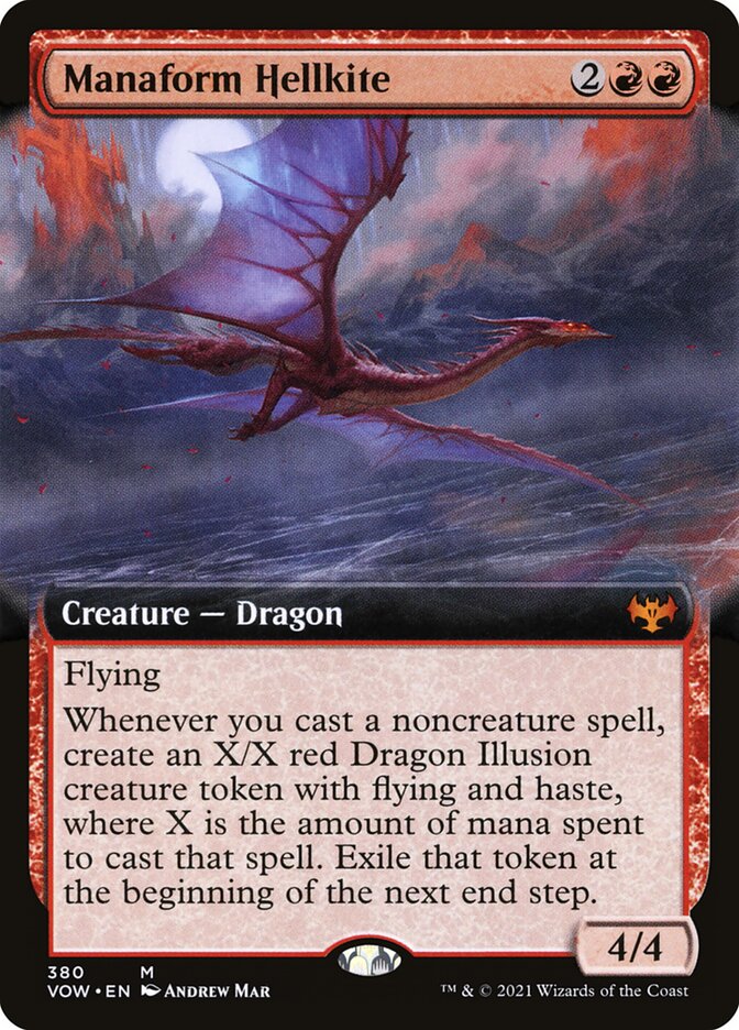 Manaform Hellkite card front