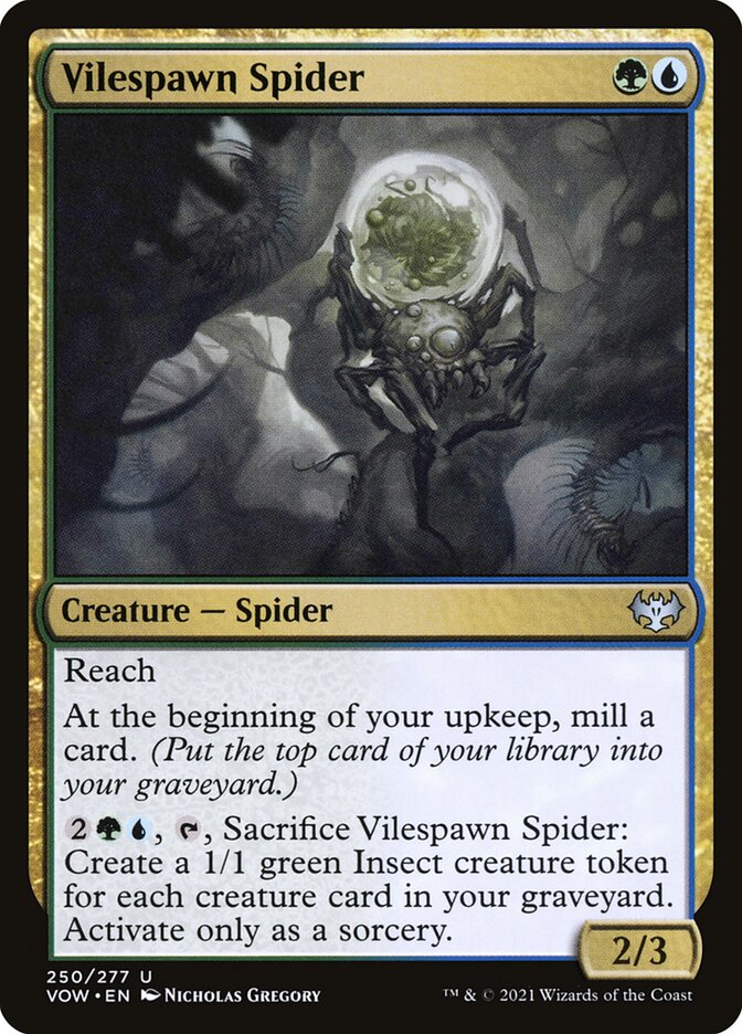 Vilespawn Spider card front