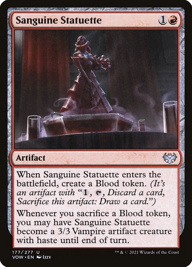 Sanguine Statuette card front