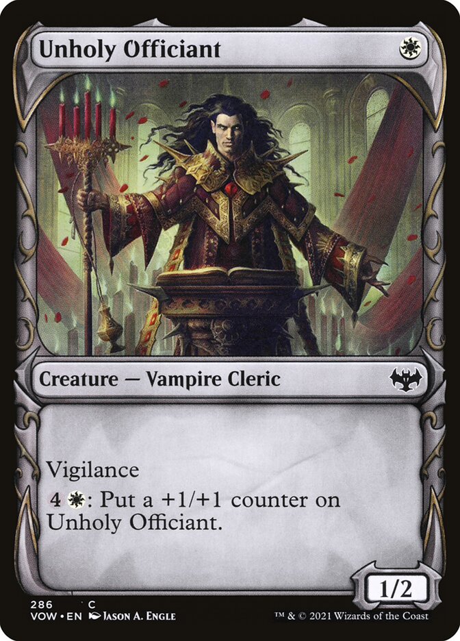 Unholy Officiant card front