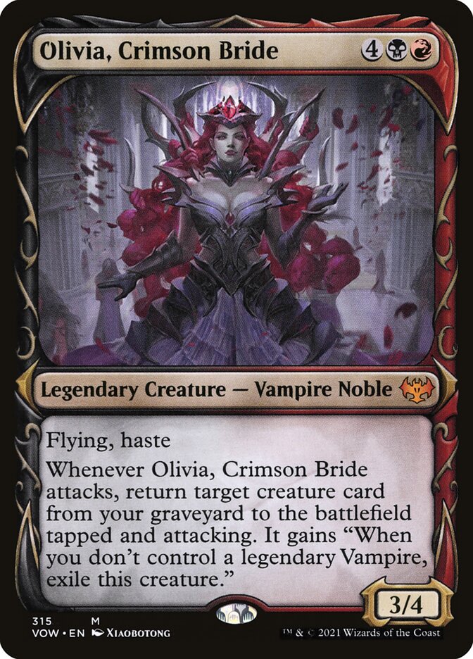 Olivia, Crimson Bride card front