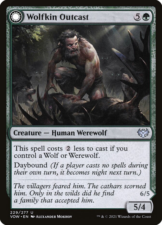 Wolfkin Outcast card front