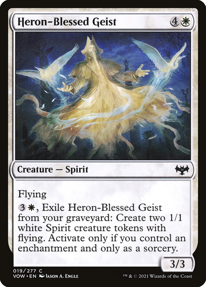 Heron-Blessed Geist card front