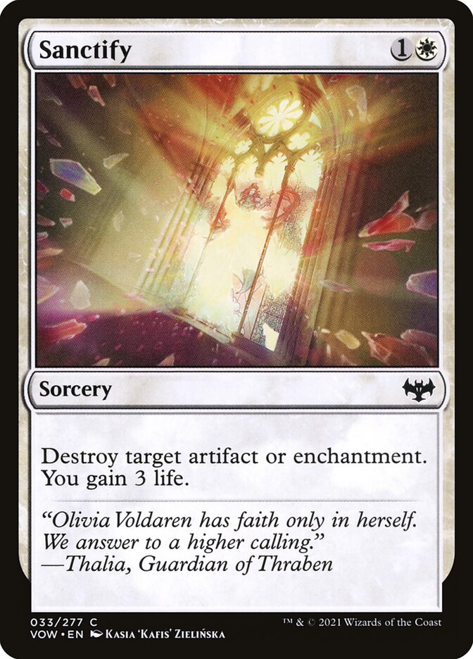 Sanctify card front