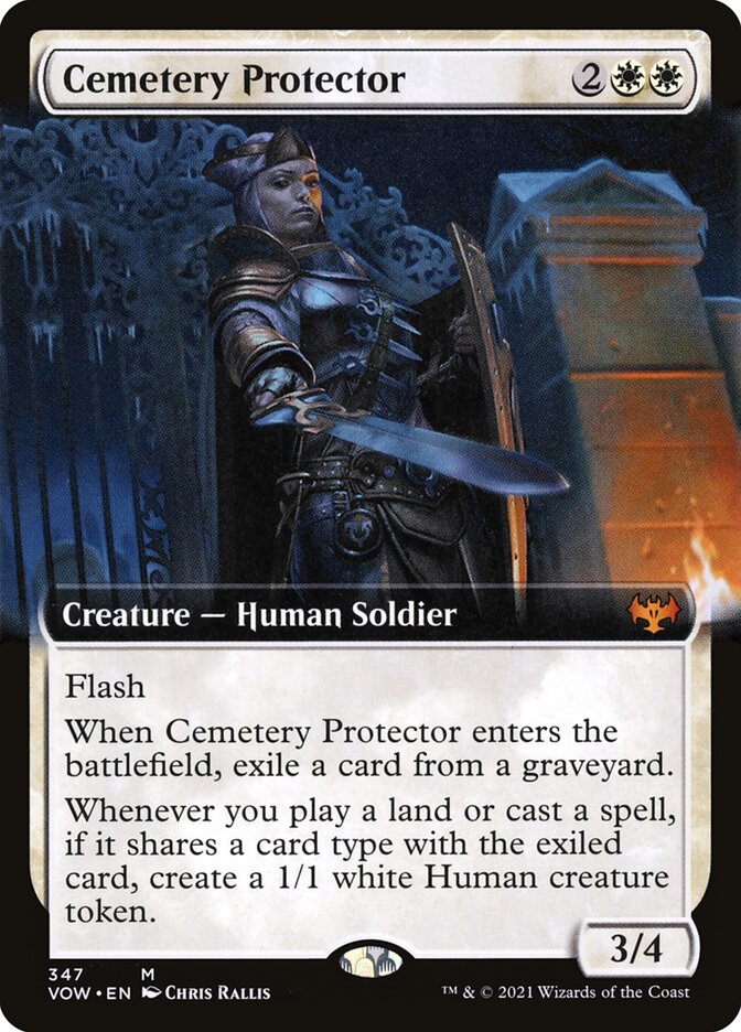 Cemetery Protector card front