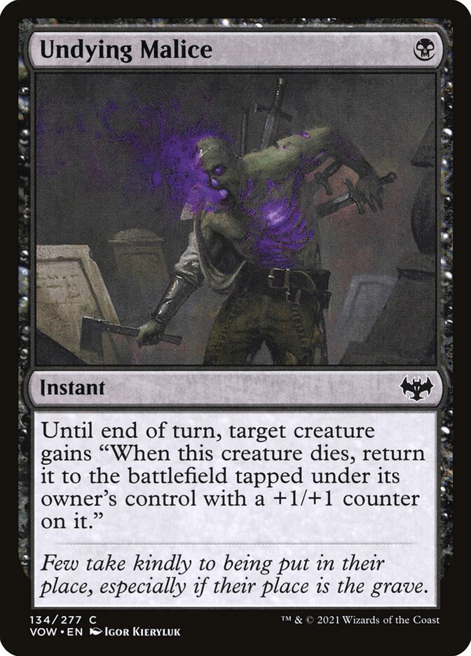 Undying Malice card front