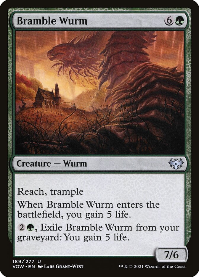 Bramble Wurm card front