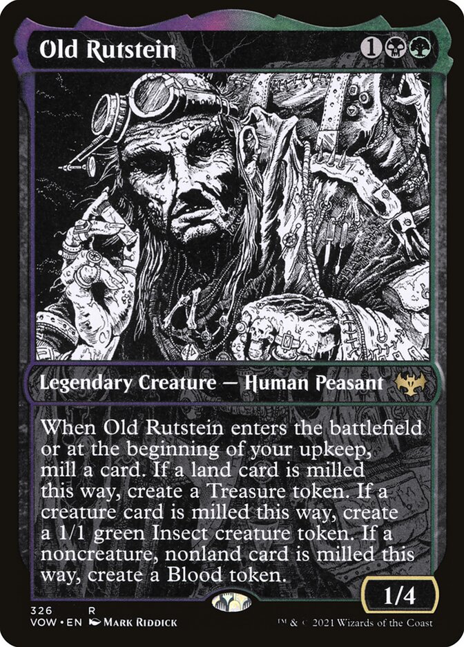 Old Rutstein card front
