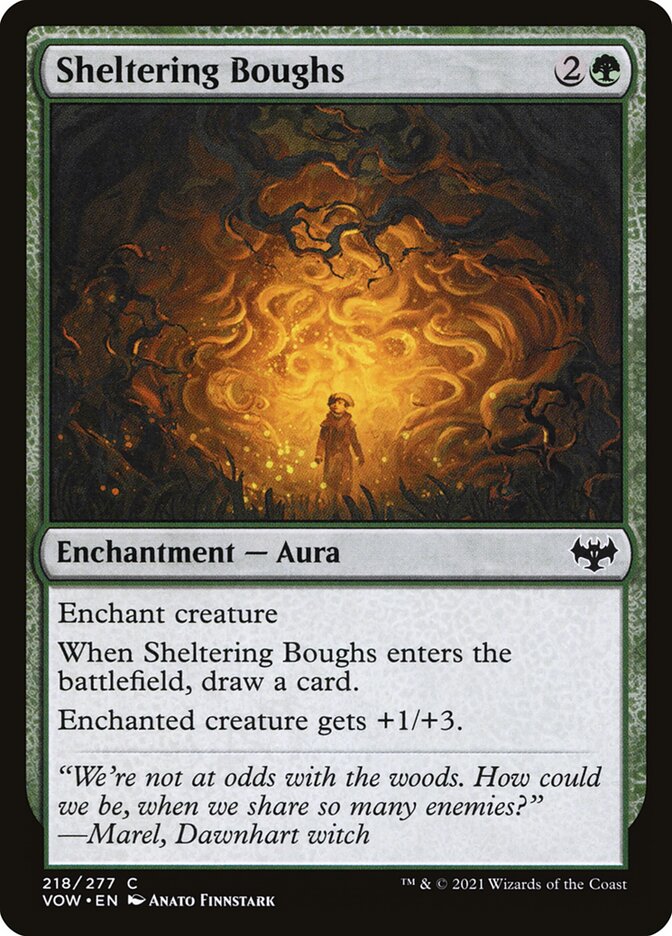 Sheltering Boughs card front