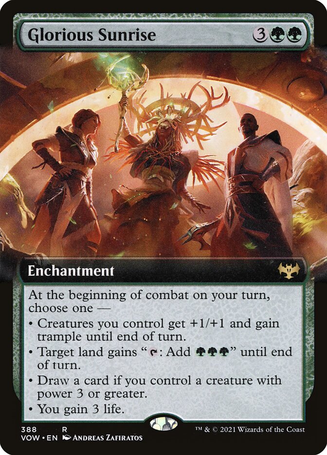 Glorious Sunrise card front
