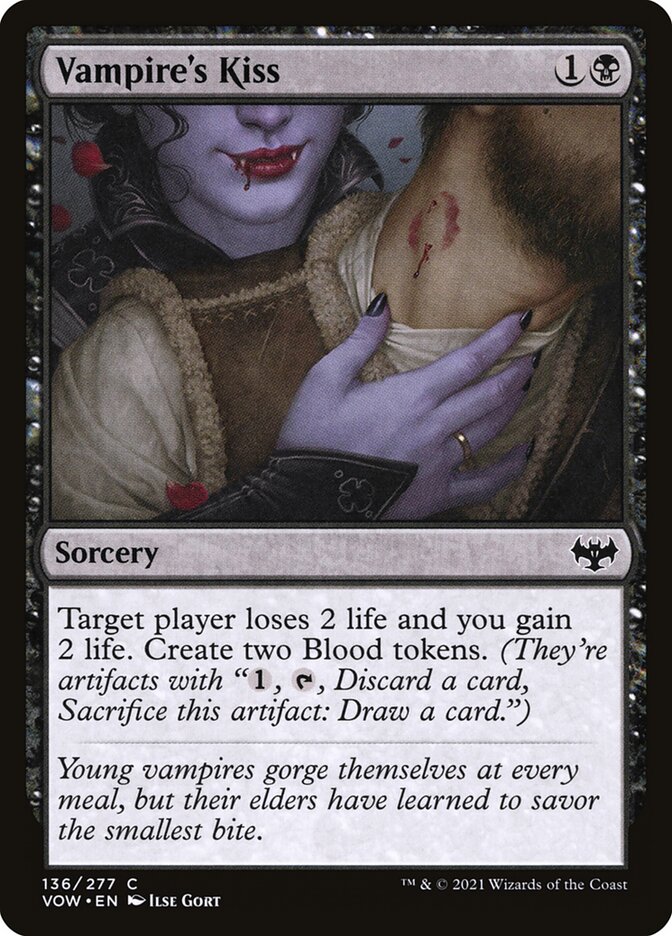 Vampire's Kiss card front