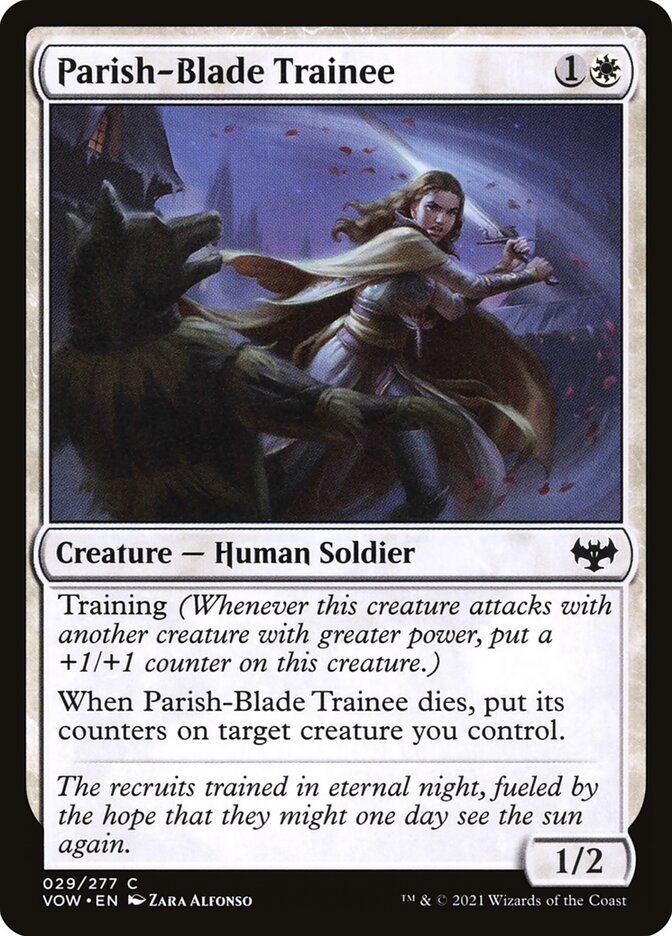 Parish-Blade Trainee card front