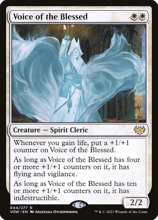 Voice of the Blessed card front