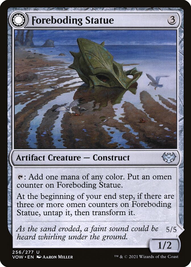 Foreboding Statue card front