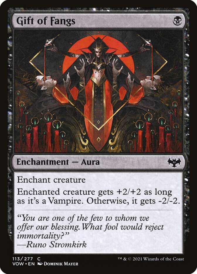 Gift of Fangs card front