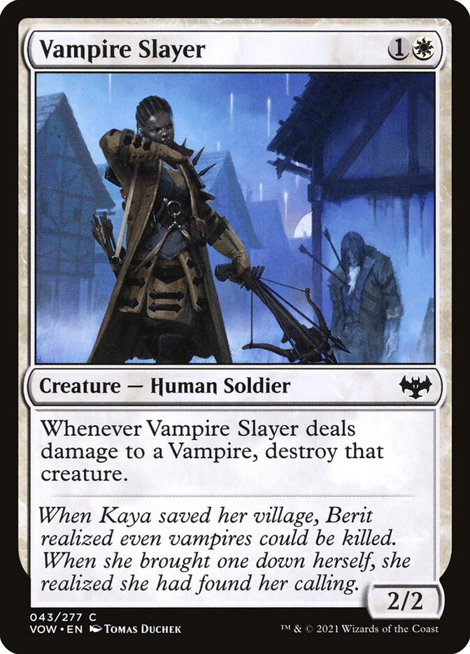 Vampire Slayer card front