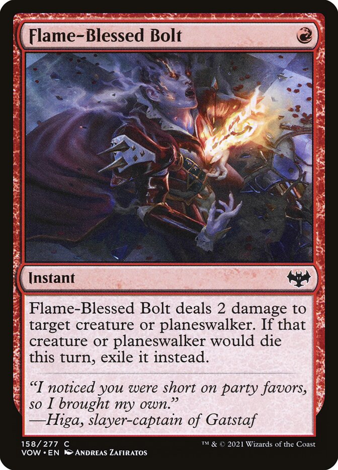 Flame-Blessed Bolt card front