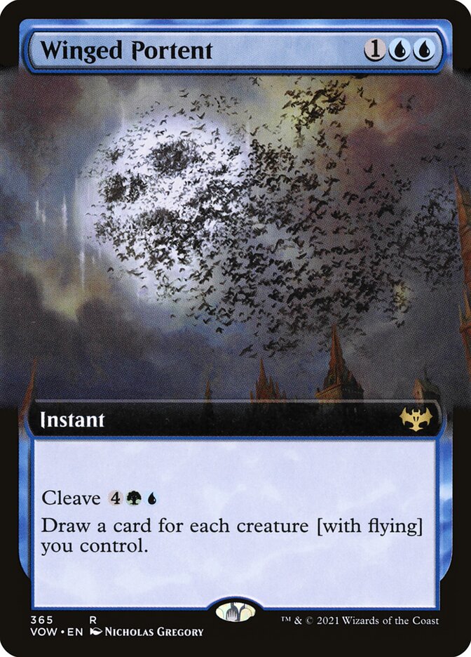 Winged Portent card front
